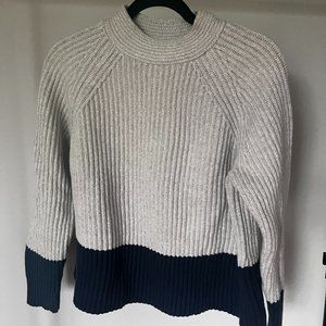 Banana Republic Mock Neck Color Block Sweater